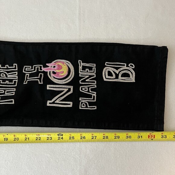 First Row Men's Future Distressed Slim Black Jeans Sz 42x32 Straight Stretch NWT - Picture 9 of 15